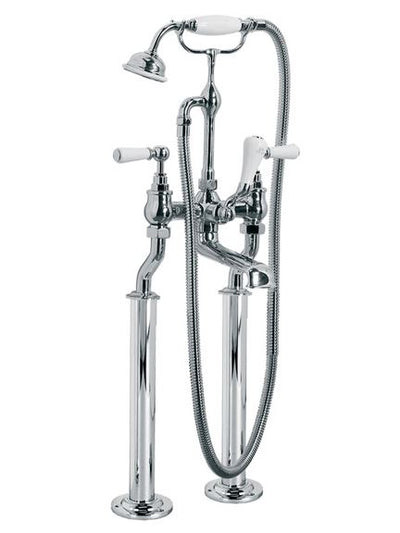 Lefroy Brooks Classic Bath Shower Mixer with Levers & Standpipes WL1144