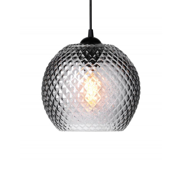 Outlet Nobb Ball Pendant Light, Smoke glass