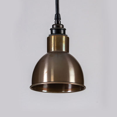 Old School Electric Churchill bathroom pendant light - metal shades