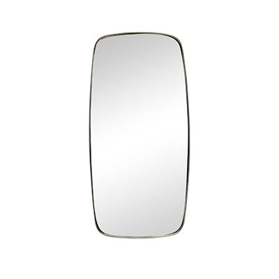 Metal framed rectangular mirror