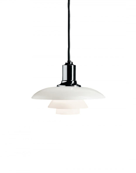 Outlet PH glass pendant - Small - chrome plated